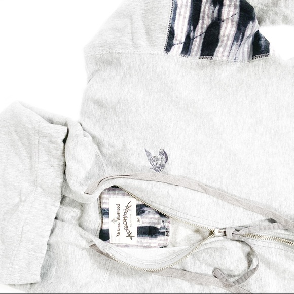 Rare Grey Vivienne Westwood Anglomania Zip Hoodie - Picture 2 of 4